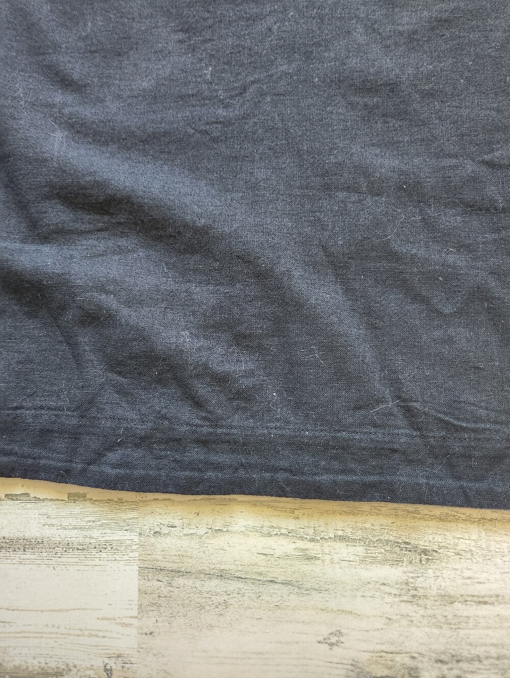 Abercrombie & Fitch Linen Blend T-shirt Short Sleeve Mini Dress Black NWT Large - Picture 4 of 11